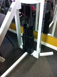 Unlabeled Weights On Pacific Fitness Home Gym Machine