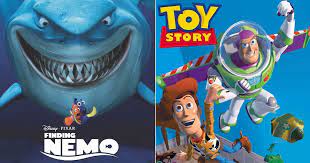 finding nemo toy story to inside out