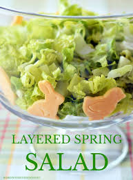Add the cheese and some extra fresh basil leaves and toss well. Layered Spring Salad For Easter Home Is Where The Boat Is
