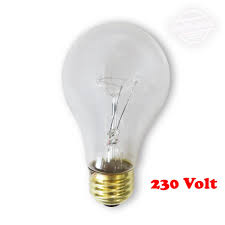 75a Cl E27 230 Light Bulb 75 Watt 230 Volt Clear A19 E26 E27