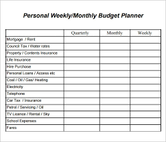 Free 10 Weekly Budget Samples In Google Docs Google