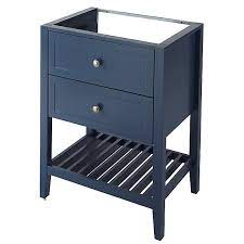 The premier cardinal corner vanity unit and basin, 555mm wide, 1 tap hole is a popular bathroom vanity unit from the cardinal range of. Goodhome Perma Satin Blue Freestanding Bathroom Vanity Cabinet W 600mm H 806mm Diy At B Q
