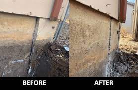 Excavate And Straighten A Basement Wall