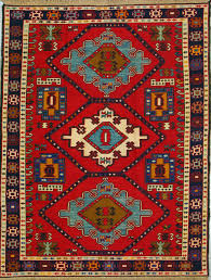 6x6 red kilim handmade persian rug wool