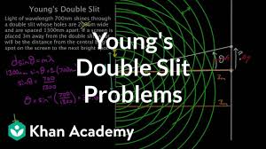 Youngs Double Slit Problem Solving Video Khan Academy