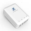 iXCC 4-Port USB 4A 20W AC SMART High Speed Travel Wall Charger Apple iPhone iPad Samsung Android Windows Smartphones Tablets - White