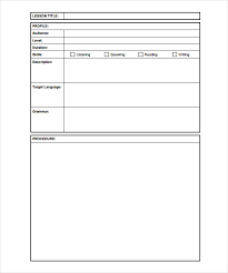 Blank Lesson Plan Template 15 Free Pdf Excel Word Google Drive