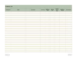 Creative Inventory List Excel Spreadsheet Template Sample