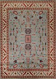 ivory oushak indian large rug 12x14