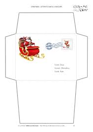 Simple Envelope To Santa Template Sleigh To North Pole Address 30