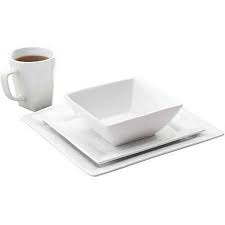 Square Porcelain Dinnerware Set