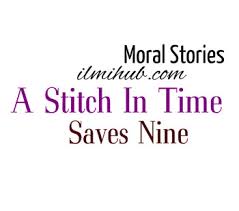 a sch in time saves nine story with