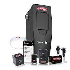 genie b6172h smart wall mount garage door opener dc motor lifts up to14ft high sectional 850lbs in weight black