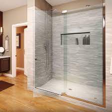 Basco Cana 935 42xpor Cantour 42 X 76 Pivot Door And Panel Shower Door Finish Oil Rubbed Bronze Glass Type Aquaglidexp Clear Glass