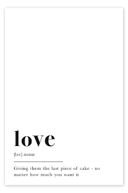 love definition print by aemmi