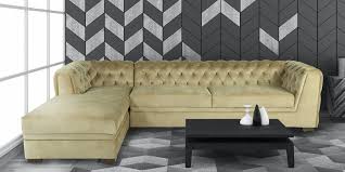 alanzo velvet rhs sectional sofa 3