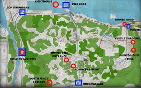 Interactive maps for escape from tarkov. Escape From Tarkov Shoreline Map Extraction Points Allgamers