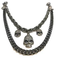 womens necklaces biker jewelry