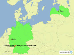 Es gibt keine direktflüge von deutschland nach lettland. Stepmap Europa Deutschland Und Lettland Landkarte Fur Deutschland