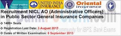Get instant policy online at reliance general insurance with 4800+ cashless garages & video claims. Notification Recruitment Of 1434 Nicl Ao Administrative Officers In Public Sector General Insurance Companies 2013 Bank Exam Portal Ibps Sbi Po Clerk Ippb Bank Jobs Aspirants Community