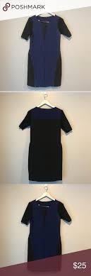 Elie Tahari For Design Nation Black Blue Dress Elie Tahari