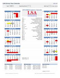 Academic Calendar Lee Scott Academy