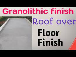 granolithic finish roof over floor