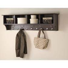 wall hanging coat rack with shelf best