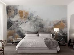 Watercolor Black Brown Smoked Paint Art