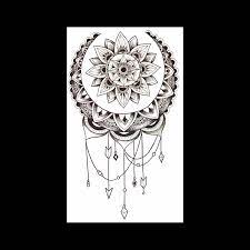 Manière la décoration maison confortable,… Tatouage Ephemere Mandala Attrape Reve Bras