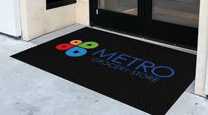 logo mats can enhance the entrance