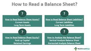 how to read a balance sheet step by
