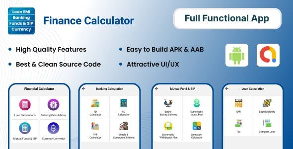 More information about "Financial Calculator - Loan, EMI, Banking, Currency Convertor, FD, RD, PPF, TAX | Admob | Android"