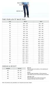 Levis Mens Size Chart Ssilink Co
