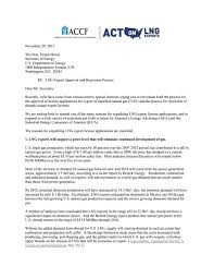 ACCF Letter to DOE Sec. Ernest Moniz ...