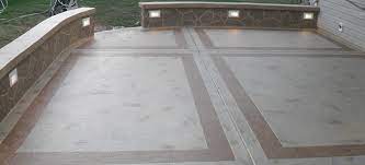 concrete patio design construction