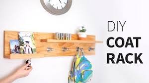 Depending on your style (and the style of your home) you may want to create a wall coat rack, a standing coat rack, or maybe something completely different! Diy Coat Rack Evan Katelyn Home Diy Tutorials