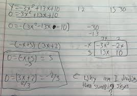 Quadratic Equation By Factoring
