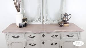 empire gray french provincial buffet