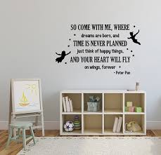So Come With Me Pan Quote Wall Decal