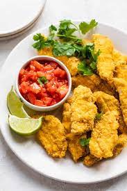 Tortilla Crusted Chicken Tenders Chicken Tender Recipes Crusted  gambar png