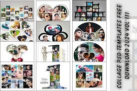 collage psd templates free