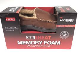 32 Degrees Heat Memory Foam Thinsulate Tan Mens Large 9 5