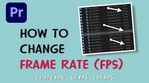 how to change frame rate fps on