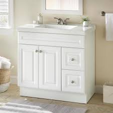 Buy bathroom vanity cabinets online at thebathoutlet · free shipping on orders over $99 · save up to 50%! Glacier Bay Glensford 36 In W X 22 In D X 34 In H Bath Vanity Cabinet In White Gf3621 Wh The Home Depot