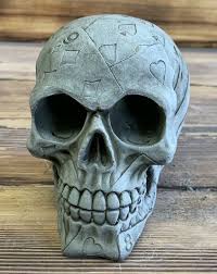 Stone Garden Playing Card Skull Gothic