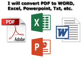 Read this article, you'll get the best tools of jpg to word online and learn what ocr is! Convert Files From Any Type To Type Pdf Word Excel Jpg By Sofialg Fiverr