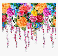 textile digital flower design png