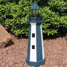 Solar Led Lighthouse Garden Statue