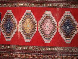 handmade uzbek bukhara rug 1960s